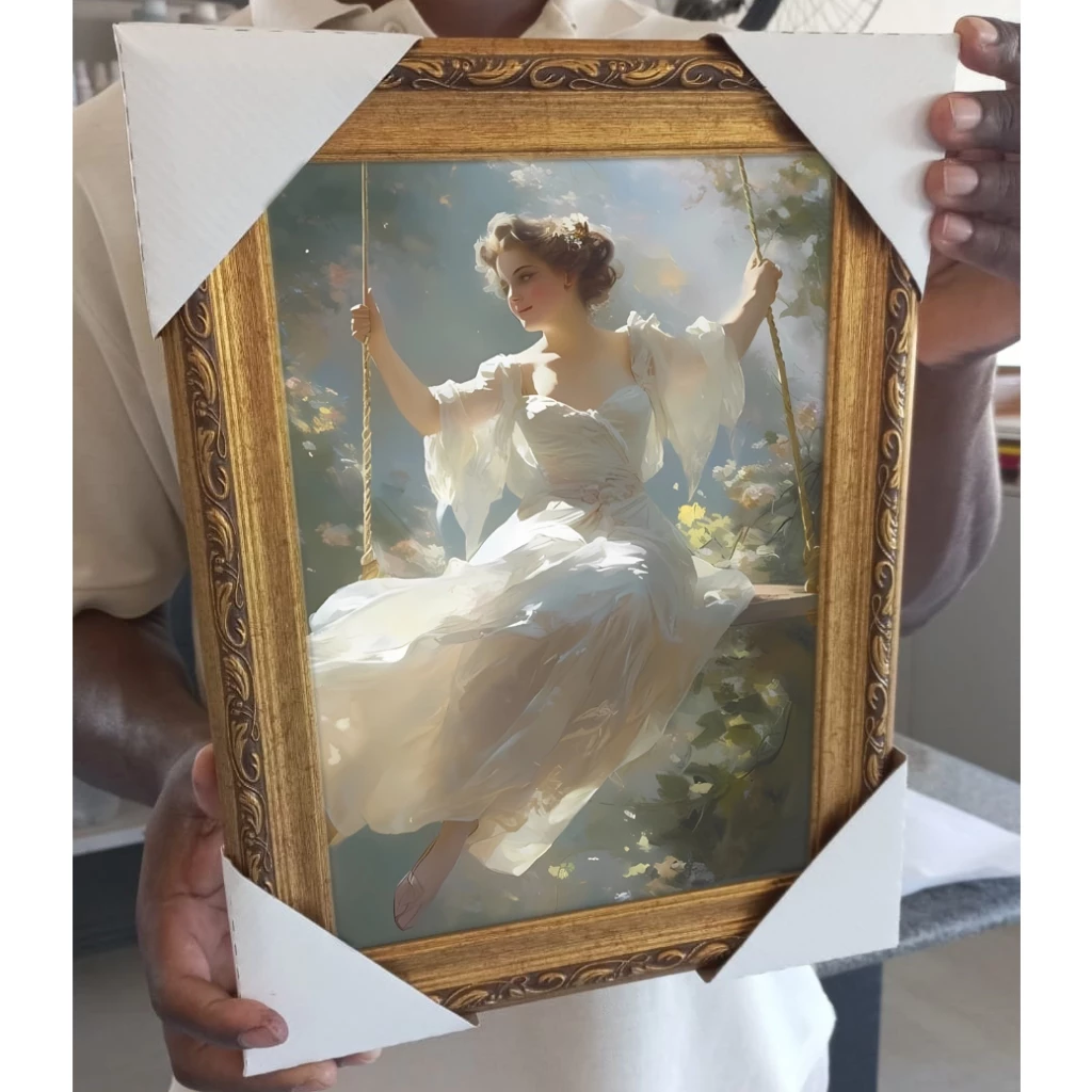 Arte Clássica na decoração: Quadro O Balanço — arte romântica que inspira leveza e movimento